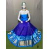 PSRGFSLG5Y11SZDC02- Free Size Ikat Silk Lehenga