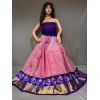 PSSIFSLG5N01SZCD03- Free Size Ikat Silk Lehenga
