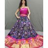 PSSIFSLG5N01SZCD04- Free Size Ikat Silk Lehenga