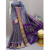 PSNTKBIP5N03DSCD33- Kanchi border Ikat silk saree