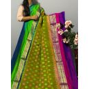 PKISKBIP5A05BBDC03- Kanchi border Ikat silk saree