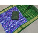 PGMRSDST5A06FSDD46- Ikat Silk dupatta with Ikat sico top