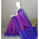 PRKSILWS5A06SEDC06- light weight Ikat silk saree