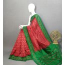 PRKSILWS5A06SEDC09- light weight Ikat silk saree