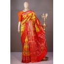 PSHLKBIP5A06DEDC17- Kanchi border Ikat silk saree