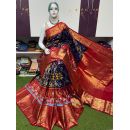 PSRGKBRS5A08FSCD01- Kanchi border Ikat silk saree
