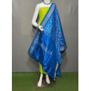 PSRGSDST5A06FFCD12- Ikat Silk dupatta with Ikat sico top