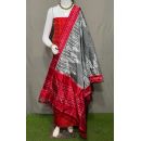 PSRGSDST5A06FFCD27- Ikat Silk dupatta with Ikat sico top