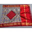 PSSISDST5A08FSDC36- Ikat Silk dupatta with Ikat sico top
