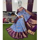 PSRGKBRS5A18FSDC15- Kanchi border Ikat silk saree