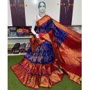PSRGKBRS5A28FSDC01- Kanchi border Ikat silk saree