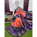 PSRGKBRS5A28FSDC07- Kanchi border Ikat silk saree
