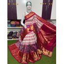 PSRGKBRS5A28FSDC12- Kanchi border Ikat silk saree