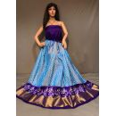 PSSIFSLG5Y03SZDC01- Free Size Ikat Silk Lehenga