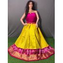 PSSIFSLG5Y03SZDC44- Free Size Ikat Silk Lehenga