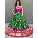 PSSIFSLG5Y03SZDC51- Free Size Ikat Silk Lehenga