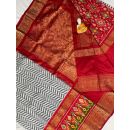 PGMRKBRS5Y06FSDC07- Kanchi border Ikat silk saree