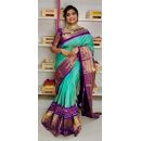PGMRKBRS5Y06FSDC26- Kanchi border Ikat silk saree