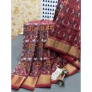 PRMHIDSS5Y06BSDC13- Ikat silk saree