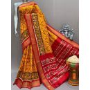 PSNTIDSS5A30BNCC27- Ikat silk saree