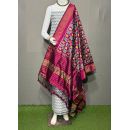PSRGSDST5Y06FFCD10- Ikat Silk dupatta with Ikat sico top