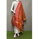 PSRGSDST5Y06FFCD12- Ikat Silk dupatta with Ikat sico top