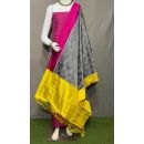 PSRGSDST5Y06FFCD16- Ikat Silk dupatta with Ikat sico top