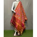 PSRGSDST5Y06FFCD29- Ikat Silk dupatta with Ikat sico top
