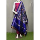 PSRGSDST5Y06FFCD37- Ikat Silk dupatta with Ikat sico top