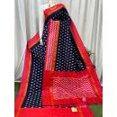 PASKILWS5Y10XEDC16- light weight Ikat silk saree