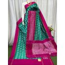 PASKILWS5Y10XEDC19- light weight Ikat silk saree