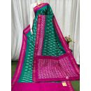 PASKILWS5Y10XEDC46- light weight Ikat silk saree