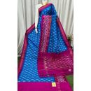 PASKILWS5Y10XEDC47- light weight Ikat silk saree