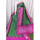 PASKILWS5Y10XEDC52- light weight Ikat silk saree