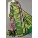 PDLSKBRS5Y10EDCC07- Kanchi border Ikat silk saree