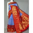 PDLSKBRS5Y10EDCC11- Kanchi border Ikat silk saree