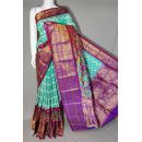 PDLSKBRS5Y10EDCC13- Kanchi border Ikat silk saree
