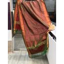 PSRGISDP5Y08ZNCD17- Ikat Silk dupatta