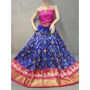 PSSIFSLG5Y10SZDC41- Free Size Ikat Silk Lehenga