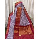 PASKKBRS5Y12FSDC03- Kanchi border Ikat silk saree