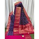 PASKKBRS5Y12FSDC05- Kanchi border Ikat silk saree