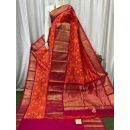 PASKKBRS5Y12FSDC17- Kanchi border Ikat silk saree
