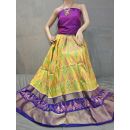 PGMRFSLG5Y18SZCD09- Free Size Ikat Silk Lehenga