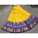 PGMRFSLG5Y18SZCD19- Free Size Ikat Silk Lehenga