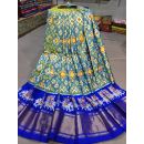 PGMRFSLG5Y18SZCD34- Free Size Ikat Silk Lehenga
