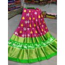 PGMRFSLG5Y18SZCD40- Free Size Ikat Silk Lehenga