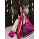 PGMRILWS5Y12XEDC19- light weight Ikat silk saree