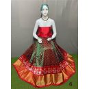 PSRGFSLG5Y11SZDC01- Free Size Ikat Silk Lehenga