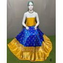 PSRGFSLG5Y11SZDC06- Free Size Ikat Silk Lehenga
