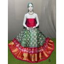 PSRGFSLG5Y11SZDC11- Free Size Ikat Silk Lehenga